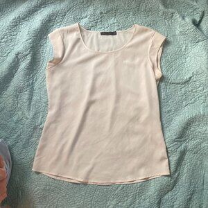The Limited cream-colored blouse, size medium.